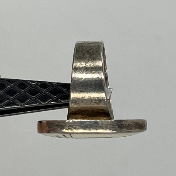 Faux Scrimshaw Silver Women's Ring with Whaling Boat Image - Size 8.5 - Picture 7 of 12